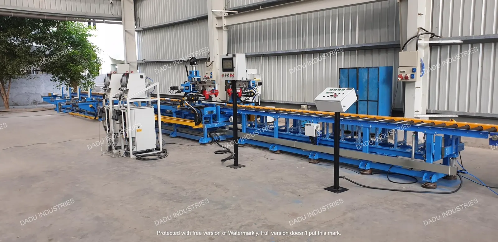 Self pierce riveting station on the busway line