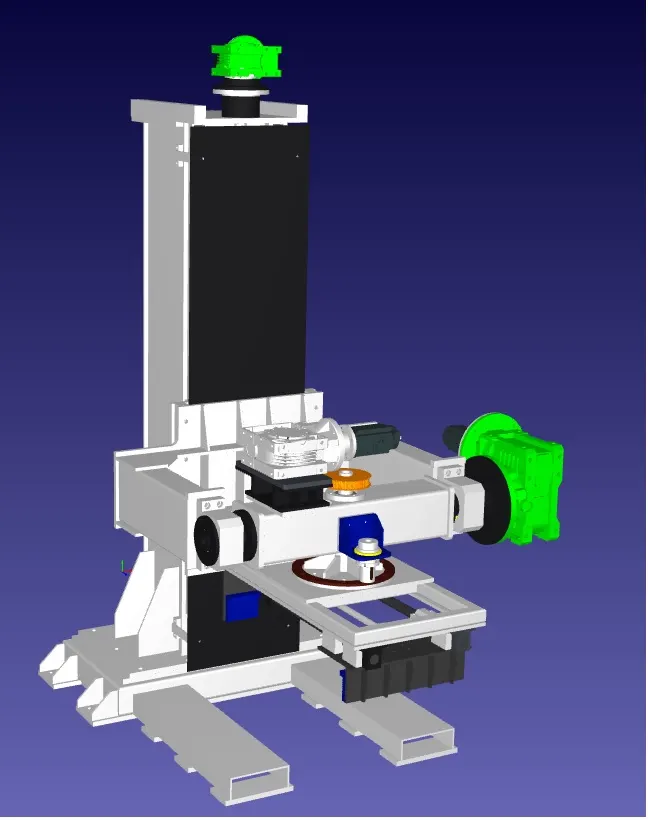 3D design of the three axis servo lifter structure