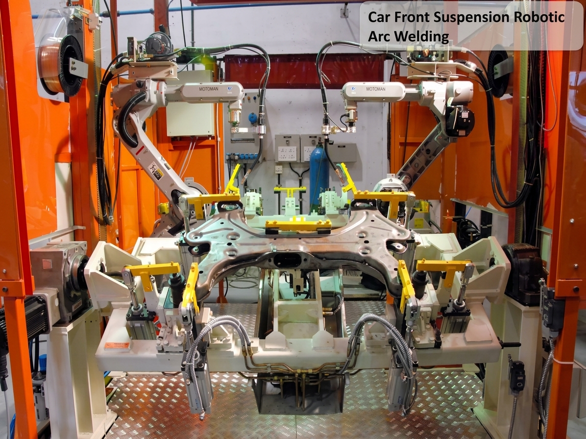 Welding SPM with three axis servo lifter