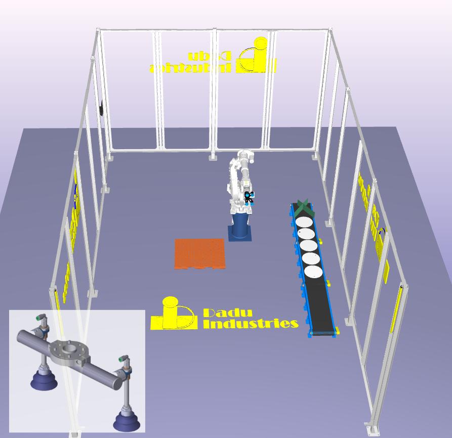 Custom gripper designed for part handling