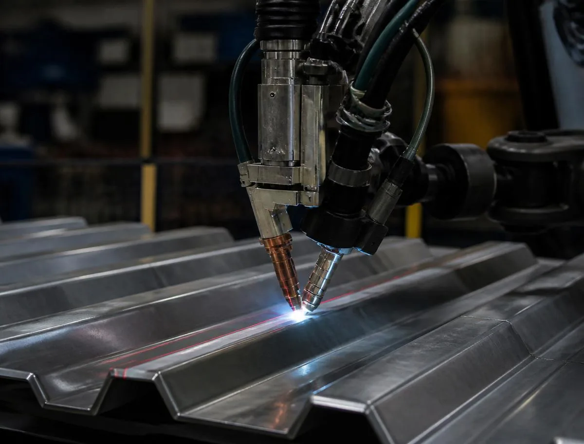 Robotic Welding — Laser Seam Tracking on Corrugated Sheet